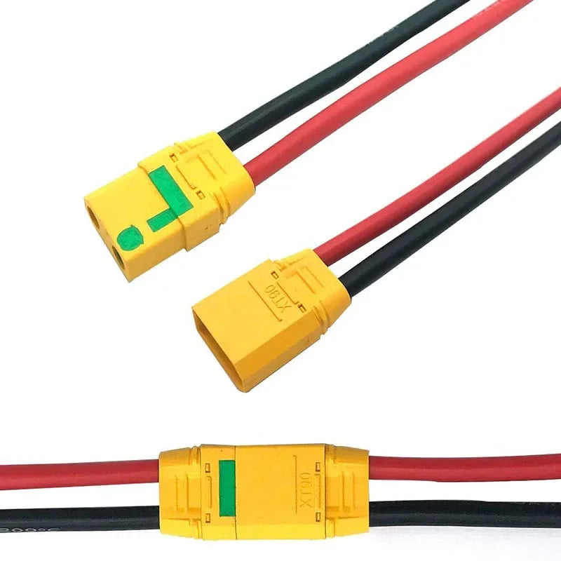 XT90S XT90-M/F Connectors Spark-Resistant Male/Female Connectors for Battery, ESC and Charger Cables