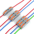 40PCS Lever Wire Connectors 1 in 1 out Quick Connect Electrical Splicing Kit for Compact Inline Terminals - 28-12 AWG