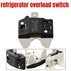 1pc 110v 220V Refrigerator Overload Switch Freezer Replacement Parts Relay 1/2-1/6HP Overheat Protector Compressor Accessories