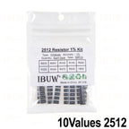 660pcs 200pcs 720pcs 4000pcs 0402 0603 0805 1206 1210 2512 smd resistor kit igmopnrq assorted kit 10k 100k 1k 1r 100r 220r 1% 5%