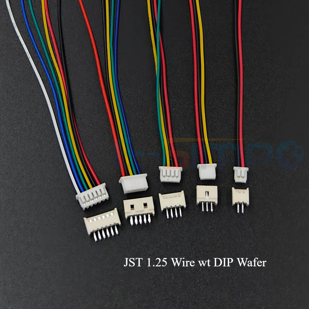 10Set SH1.0 1.25 ZH1.5 PH2.0 XH2.54  Connector Female Housing 10/20/30cm Wire Cable+Male Pin 2/3/4/5/6/7/8/9/10/12P Wafer