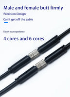 Waterproof M8 Male Female Aviation Plug Socket 3pin 4pin 5pin 6pin Straight Circular M8 Sensor Electrical Connector Power Cable
