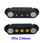 1sets 2A 2Pin DC Magnetic Pogo Pin Connector 2 Pin Pogopin Male Female Spring Loaded DC Power Socket Pitch 2.80mm