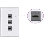 USB C Keystone Jack Inserts Adapter USB 3.1 Type-C Female to Female Insert Socket Coupler Connector for Wall Plate Outlet Panel