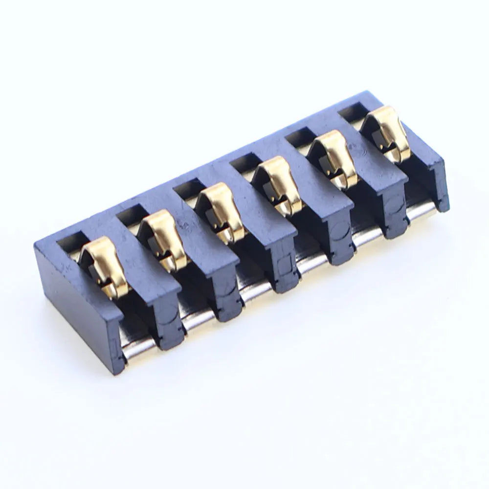 YanXi 2/5/10PCS 5A 30V Spring Compression Contact 4.25mm Pitch 2 3 4 5 6 Pin Surface Mount Battery Connector Insulator 4.75mm H