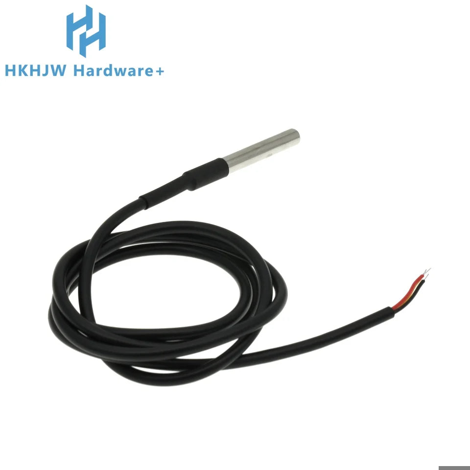 1/10PCS DS18B20 Waterproof Thread Temperature Probe Temperature Sensor Stainless Steel Package 1/2/3/5/10Meter For Arduino