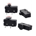 20PCS Micro Motion Mouse Switch Small Mushroom 5mm Handle Large Round 8.5mm Handle Normally Open Black 2Pin 20*11 Self Resetting