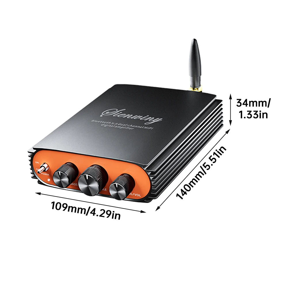 DC 24-36V YS-KL5 BT 5.3 Dual Channel HiFi Digital Amplifier 300W+300W Dual Channel Amplifier Board TPA3255 Chip