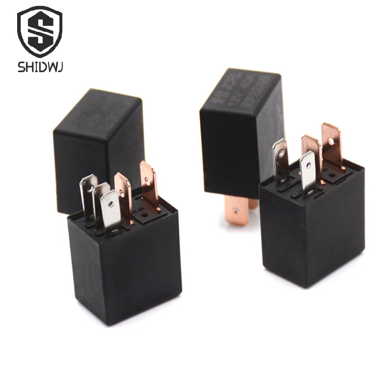 DC 12V/24V 40A Rated Current 1NO 1NC SPDT 4Pin/5Pin Car Relays Socket Automotive Alarm Relay & Wire 40 Amp Auto Accessories
