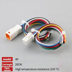2P 3P 4P 6P 8P 0.6MM Waterproof Wire Connector Plug Male And Female Socket With Cable JST Connectors