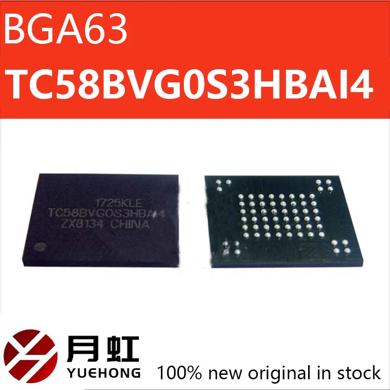 TC58BVG0S3HBAI4 BGA63 Ball NAND Flash Memory 128MB Original Flash Memory TOSHIBA KIOXIA