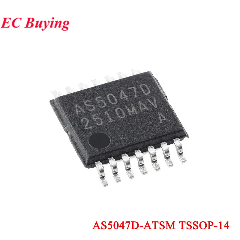 10Pcs/1pc AS5600 AS5047P AS5048A AS5040 AS5045 AS5045B AS5145B AS5047D MT9101ET Magnetic Rotary Position Sensor Encoder IC Chip