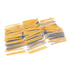 650-2600pcs Metal Film Resistor Assorted Kit 1~3M ohm Resistance 130 Values  1/6W 1/4W 1/2W 1W Set of Resistors 1% High-Quality