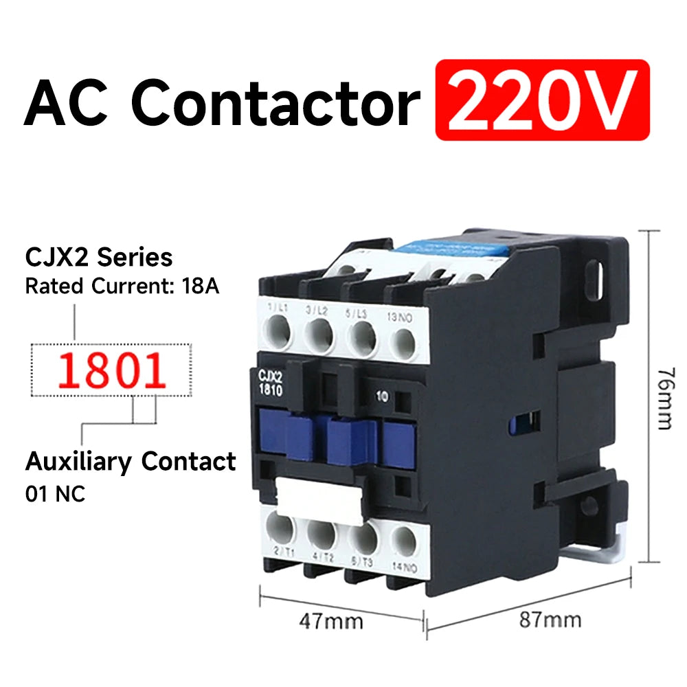 CJX2-3201 32A6511 Contact Relay 380V9511 220V AC Contactor 3210