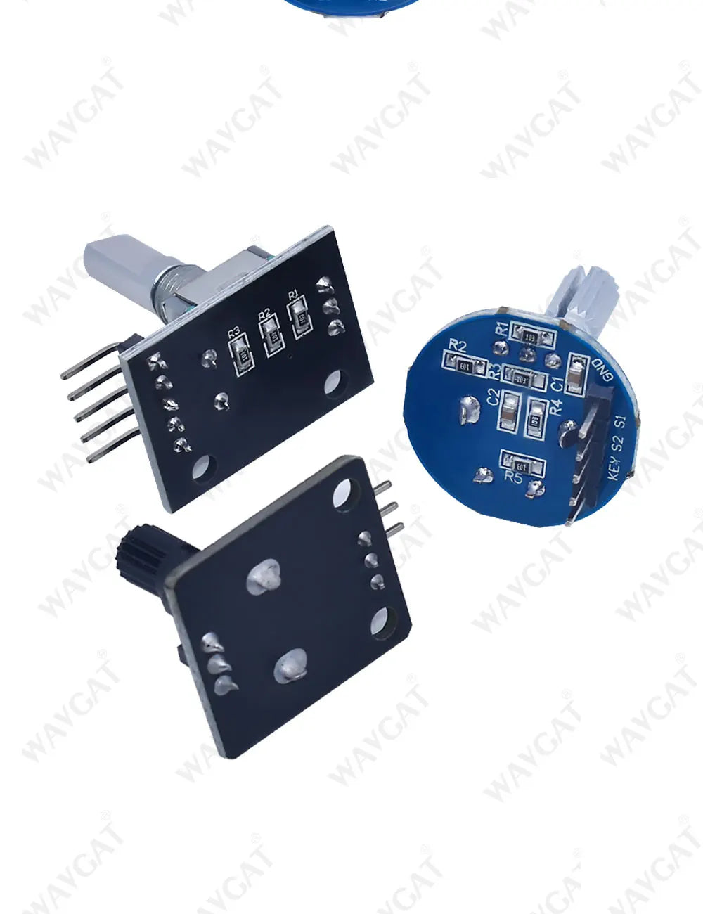 WAVGAT Rotary Encoder Module for Arduino Brick Sensor Development Round Audio Rotating Potentiometer Knob Cap EC11