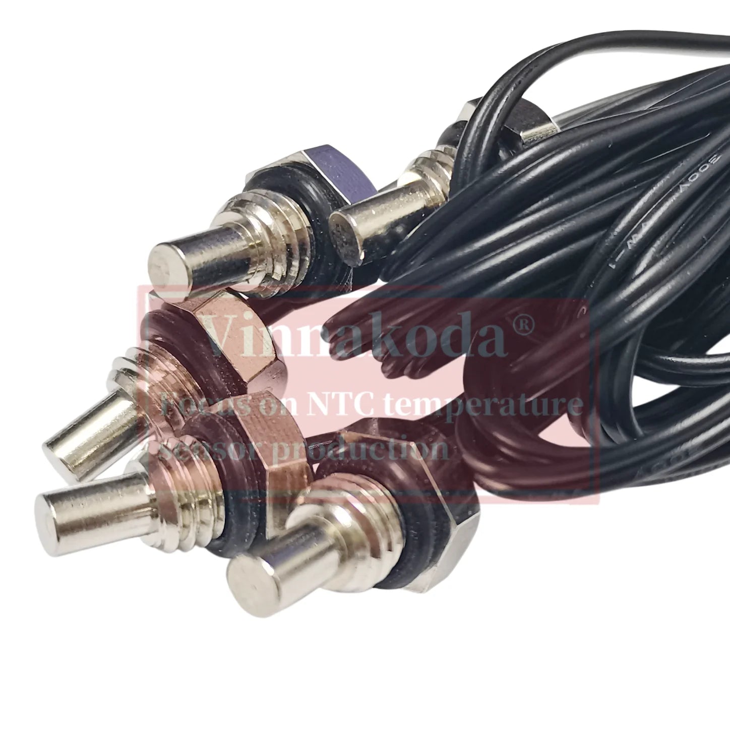 1/2/5PCS M8 Hexagonal Probe NTC Thermistor Temperature Sensor M8x1.25MM Thread B3950 5/10/15/20/50/100K L1M