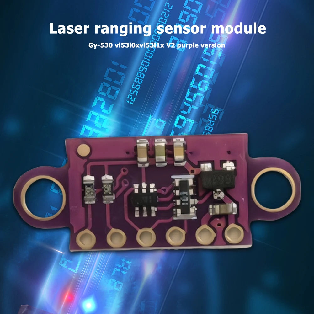 1-50PCS VL53L0X Time-of-Flight (ToF) Laser Ranging Sensor Breakout 940nm 3-5V GY-530 VL53L0X V2 Laser Distance Module IIC