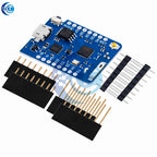 1PC ESP8266 Module for WeMos D1 Mini Pro – NodeMCU Board with 4M/16M Flash, CP2104 & External Antenna (for Arduino-Compatible)