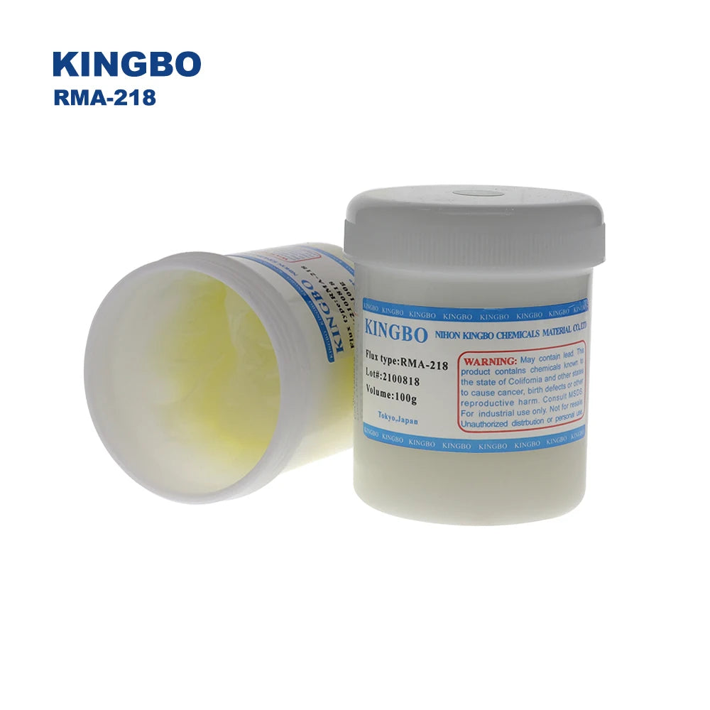 RMA-218 100g Solder Flux No Cleaning Flux for Welding Smd Fluxe and Rework Station Kingbo Solder Paste & DSUNYK RMA-218