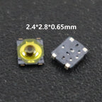 10Pcs/Lot Touch Tact Waterproof Switch Kit 4x4/5x5/4.5x4.5 SMT Micro Tactile Push Button Touch Switch 4 Pin LCD Monitor Repair ﻿