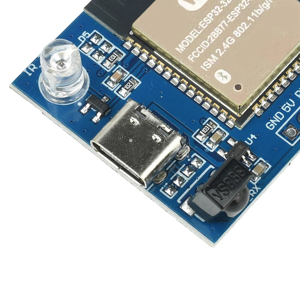 ESP32E-N4 Wifi Transparent Transmission Module Development Board Infrared Transmitter Receiver NEC Command Module Type C