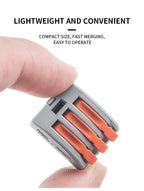 43Pcs Boxed Eletrical Mini Quick Lever Wire Connector 1 In Multiple Out Compact Splicing Termianl Block Easy For Installation