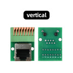 RJ45 Female Breakout Board Solderless RJ45 to 8Pin Quick Spring Terminal RJ45 Female Connector