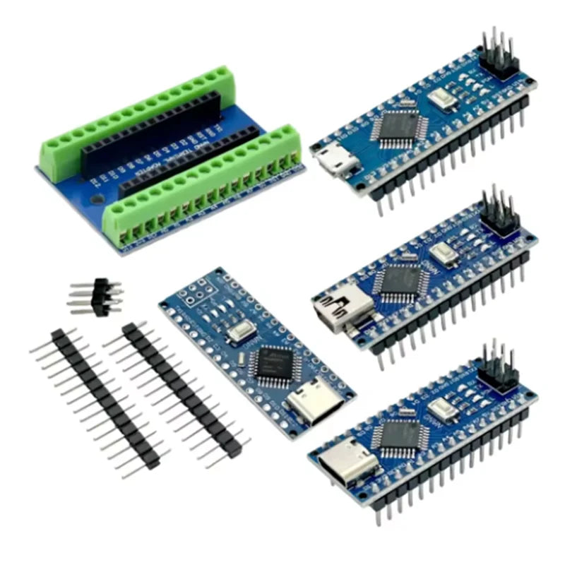 Arduino Nano V3.0 Development board ATMEGA328PB Controller Module 16Mhz With the bootloader compatible and Nano expansion board