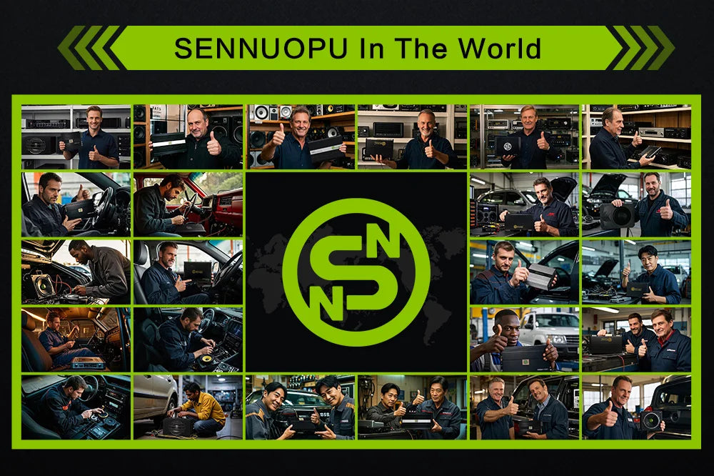 Sennuopu DS-M8 Car Audio 4 Ch Power Amplifier 8 Channel Dsp Processor Bluetooth Amp Equalizer Amplificador Automotivio Sound