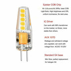 10pcs G4 LED Bulb 5W DC12V 220V 2835 SMD 10led Warm/Cold White 360 Degree Angle Chandelier Light Replace Halogen Lamp Lighting