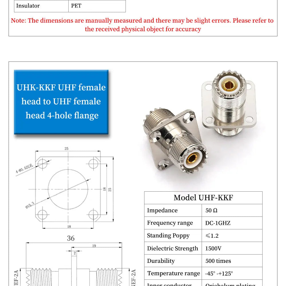 1Pcs Adapter UHF PL259 SO239 to UHF / N Male Plug & Female Jack Straight & Right Angle & Flange & T Type RF Coaxial Connector
