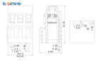100pcs 3.81mm/0.15" KF128HL/128L-3.81mm 2P3P Low Medium Profile DG381A/MKKDS1 Splice CE PCB Screw Wire Terminal Block Connector