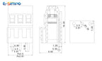 100pcs 3.81mm/0.15" KF128HL/128L-3.81mm 2P3P Low Medium Profile DG381A/MKKDS1 Splice CE PCB Screw Wire Terminal Block Connector