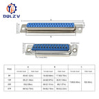 5PCS D-SUB 9 15 25 37 Pin Male Female Solder Type Connector DIP Straight Mount Serial Port Adapter 2 Rows DB9 DB15 DB25 DB37