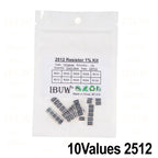 660pcs 200pcs 720pcs 4000pcs 0402 0603 0805 1206 1210 2512 smd resistor kit igmopnrq assorted kit 10k 100k 1k 1r 100r 220r 1% 5%