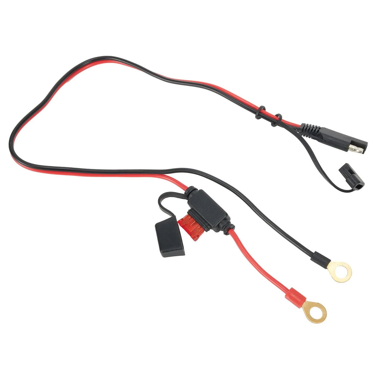SAE Terminal Battery Power Cable Motorcycle Outdoor Gear Essentials 10A Fuse 12V 2 Feet Red/black SAE Connector
