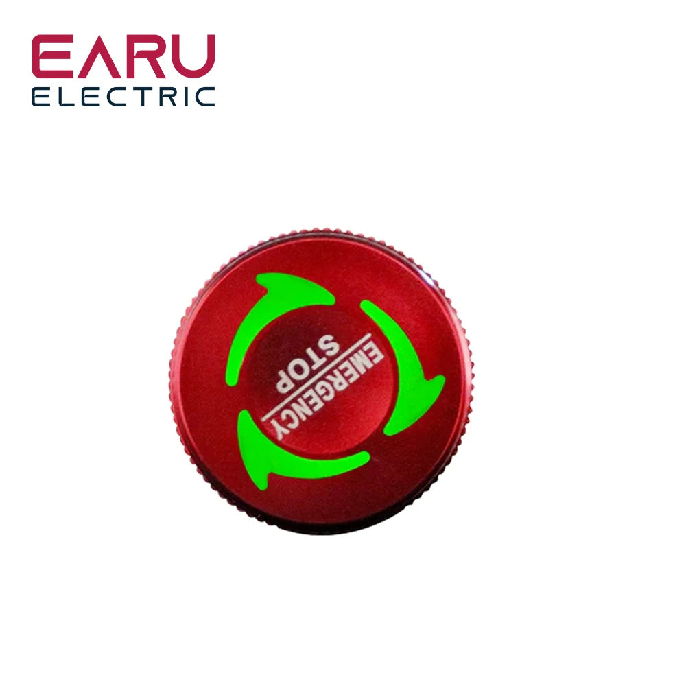 16/19/22MM Mushroom Metal Emergency Stop Push Button Switch Triple Dual Color RGB LED Light Rotary Power Switch 5V 12V 24V 220V