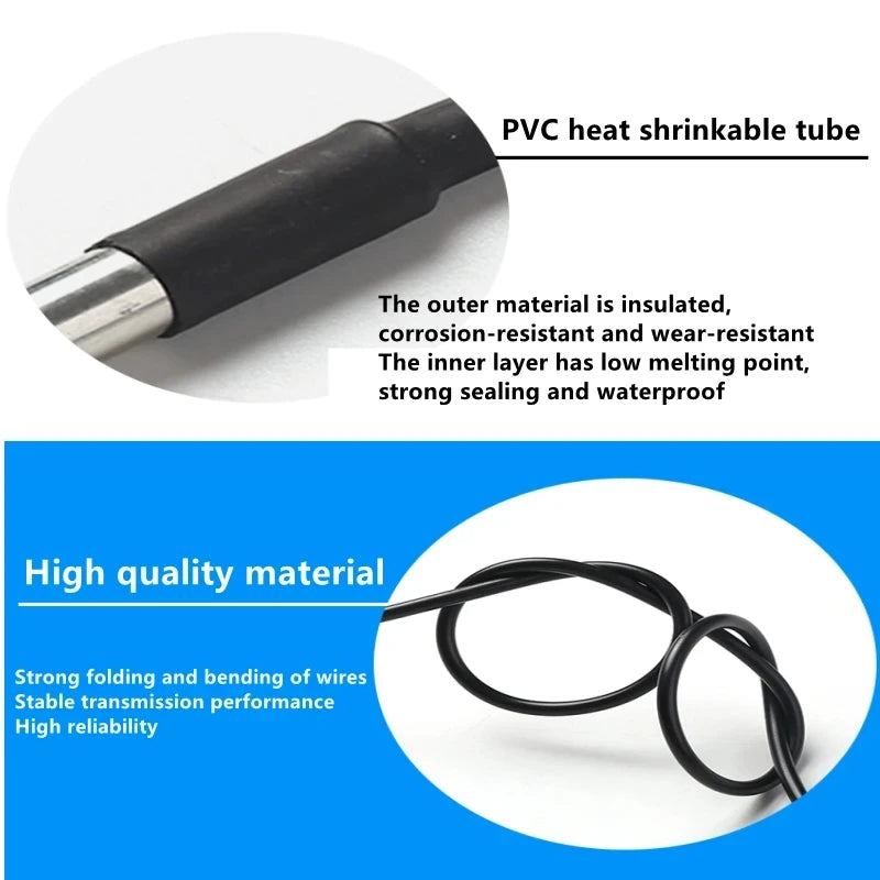 1PCS DS1820 Stainless Steel Package Waterproof DS18b20 Temperature Probe Temperature Sensor 18B20 5M