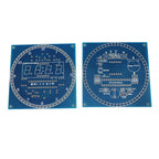Rotating LED DIY Electronic Digital Clock / Shell DS1302 Dynamic Clock Light Controlled Temperature Display 51 SMC Welding