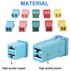 10 Piece Automotive Low and High/Standard Box Fuse 20A 30A 40A 50A 60A Fuse Combination Kit for Pickup Trucks, Cars and SUV