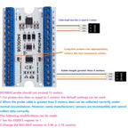 8-Way 1-Wire DS18B20 Digital Temperature Sensor Modbus RS485 Analog IO Module Paperless Recorder Board