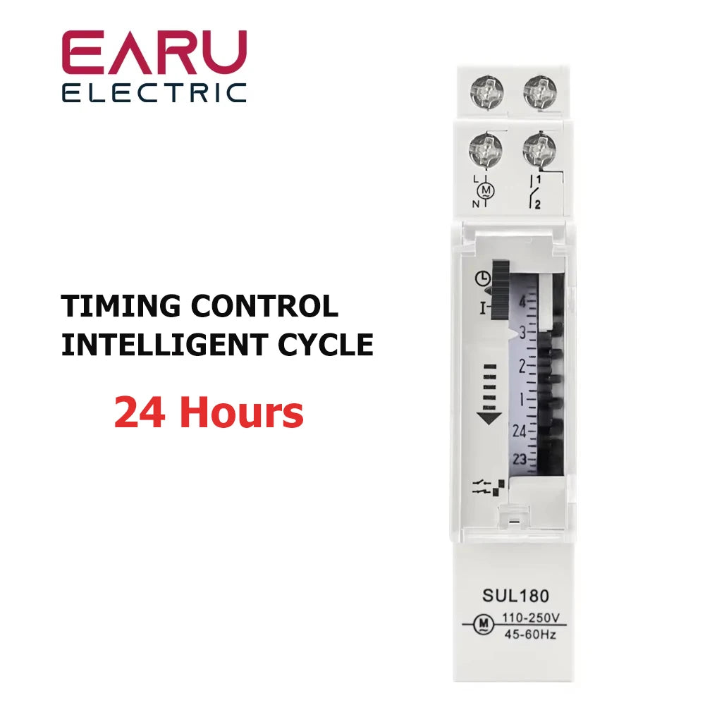ALC18 Din Rail Mount Staircase Timer Switch 220VAC 16A Mechanical Time Delay Relay Auto-off Timer Corridor Stair Hall Lighting
