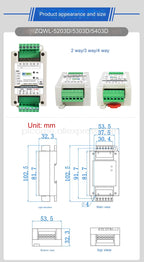 2-16 Channels Analog Inputs Data Acquisition Module 16-bit Modbus RTU Optional RS485/CAN 0-10V 0-20mA 0.1%FS Industrial Grade