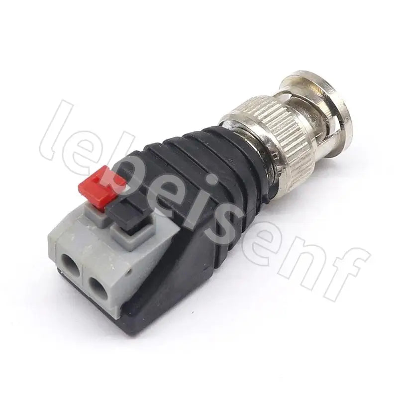 BNC male to extruded terminal connector Q9 50ohm surveillance video connector Press-type terminal adapter