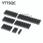 1P-40P 2.54mm PH7 Round Hole Straight Pin Single Row 0.1" Breakable Stackable PCB IC Crystal Transistor Female Tin Header Socket