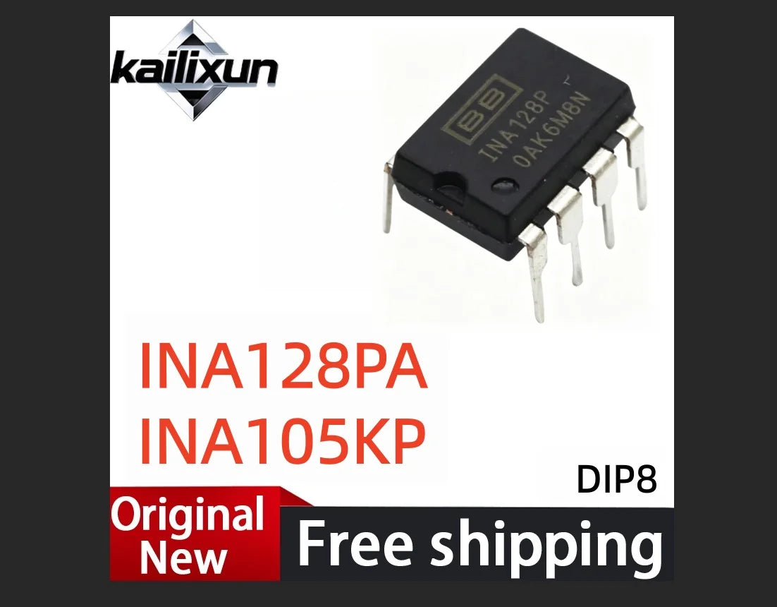 (2-5Pcs) INA128 INA128P INA128PA INA105KP DIP-8 Instrumentation Amplifier IC Chip