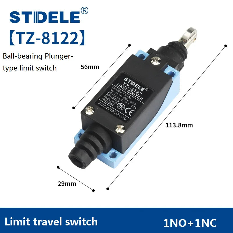 High-Quality Water and Oil Proofing Limit Switches TZ-8104, TZ-8108, TZ-8111, TZ-8122, Small Contact Type Limit Switches