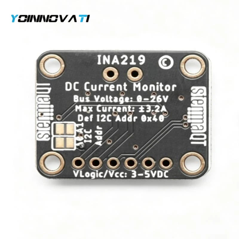 INA219 12 Bit DC Current Voltage Power Monitor Sensor Module STEMMA QT Qwiic I2C Interface 0-26V Bidirectional Current Meter