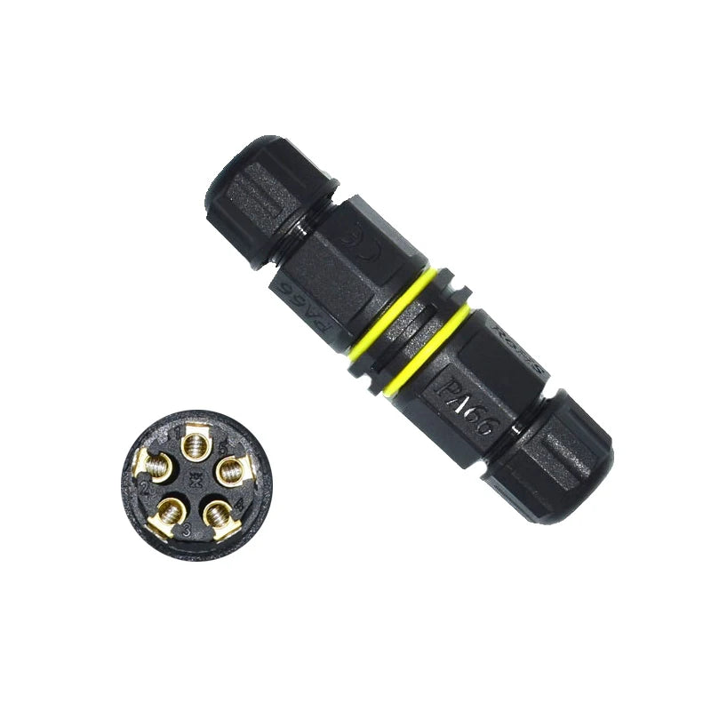 IP68 M20 2/3/4/5-Pin Screw Terminal Waterproof Electrical Connector - Marine Equipment & Outdoor Junction Box Wiring