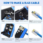 Noyafa NF-5015C Professional Network Tool 6P 8P Crimping Pliers for RJ45 RJ11 Labor-Saving Cable Crimper Stripper Cutter